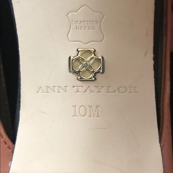 Ann Taylor Three Tone Genuine Leather Ankle Strap - Picture 7 of 7